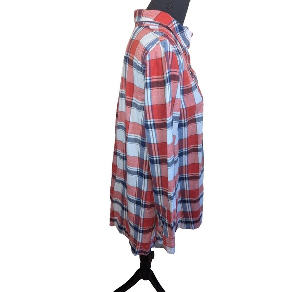 Free People Tunic Top Collared Boho Western Pleating Pockets Relaxed Fit Small - Picture 3 of 11